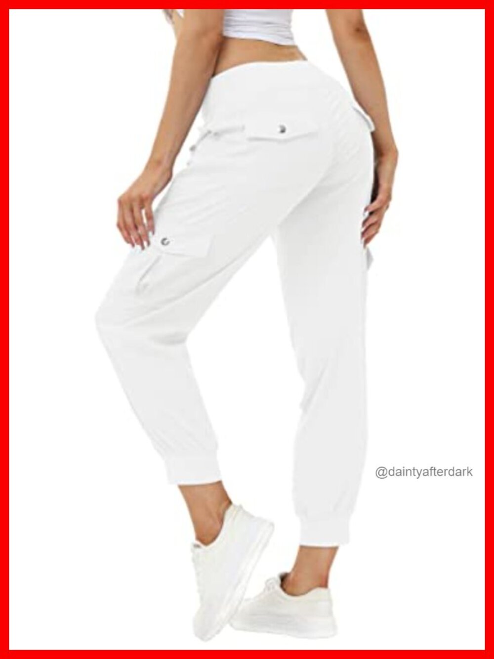 Women's Lightweight Quick Dry Hiking Cargo Pants Tapered Joggers